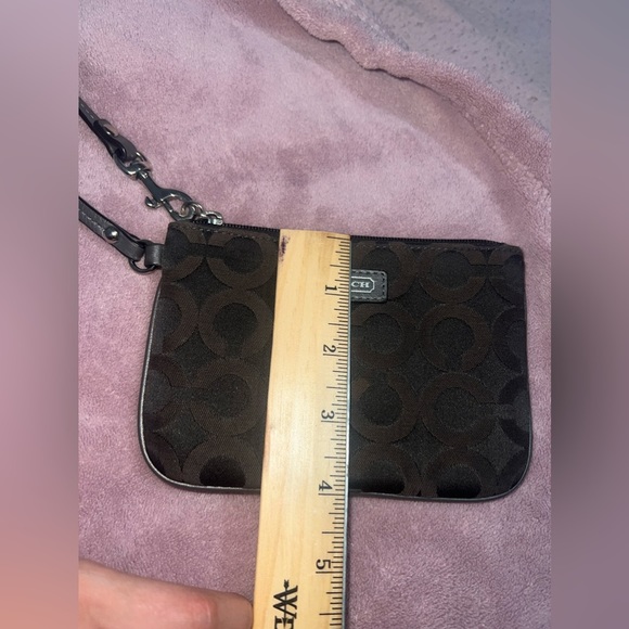 Coach brown wristlet wallet small wristlet coach brand wallet pouch wristlet - Picture 6 of 8